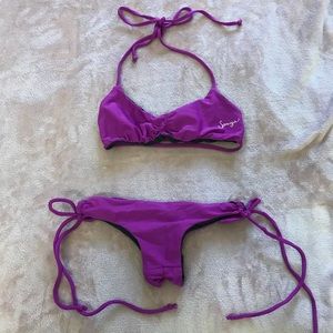 Soriya Swim reversible bikini set (small)